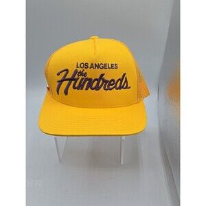 The Hundreds Los Angeles Streetwear SnapBack Yellow Cap Embroidered Logo